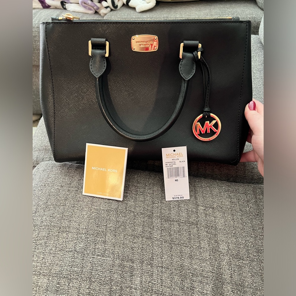 Michael Kors black medium satchel